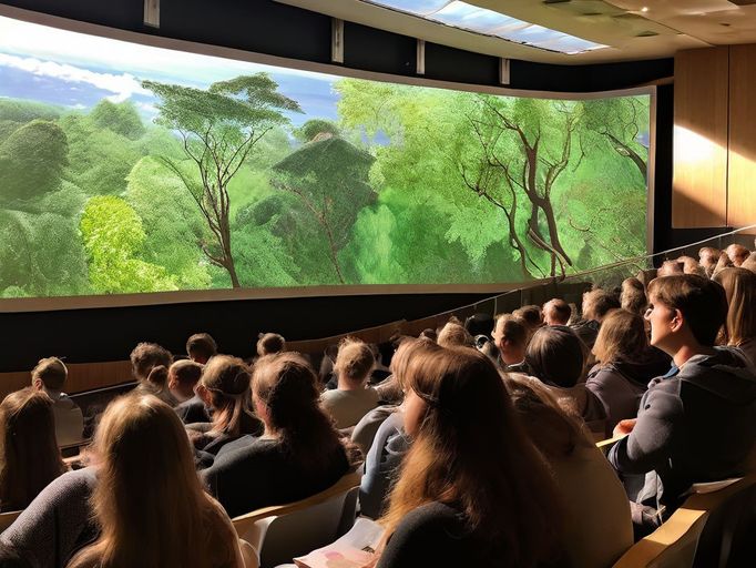 Ansicht auf Hörsaal, KI-generiertes Bild