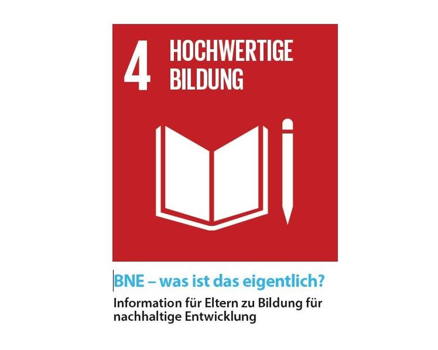 SDG 4 mit Titel "BNE was ist das eigentlich?"