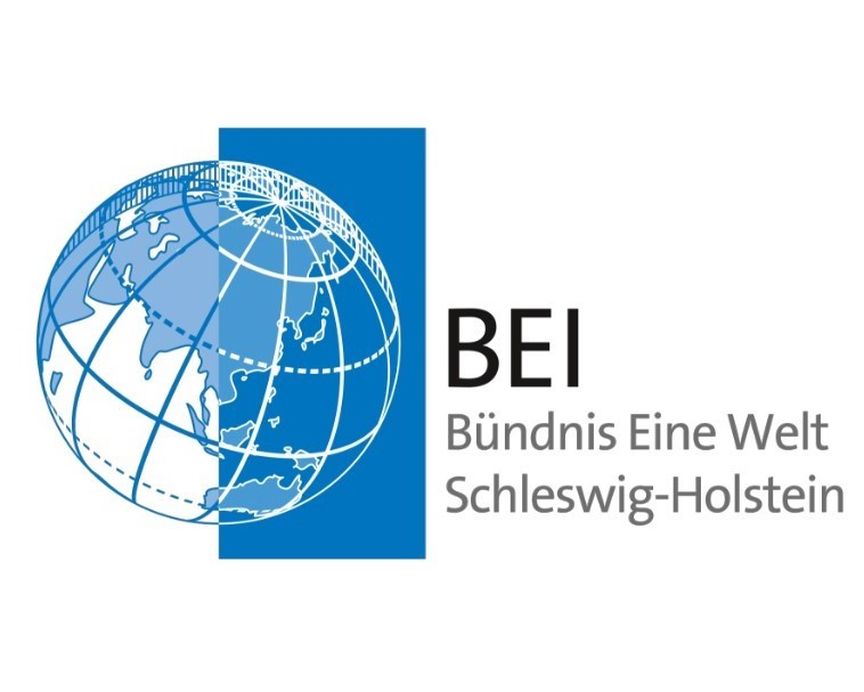 Globus mit Schriftzug